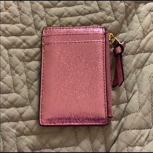 Tory Burch Bags - Tory Burch Pink Metallic Card Holder Tory Burch Bags - Tory Burch Pink Metallic Card Holder